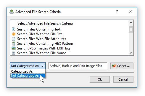 Disk Space Analysis Negative Rules