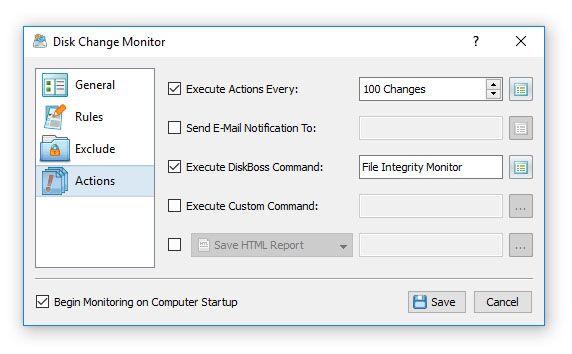 File Integrity Monitoring Trigger