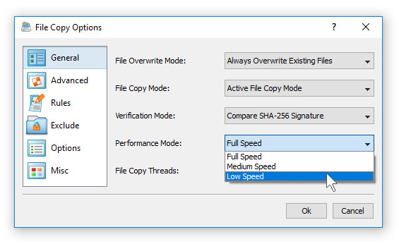 DiskBoss File Copy Command Performance