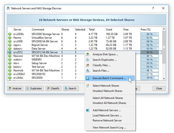 Batch File Classification Operations