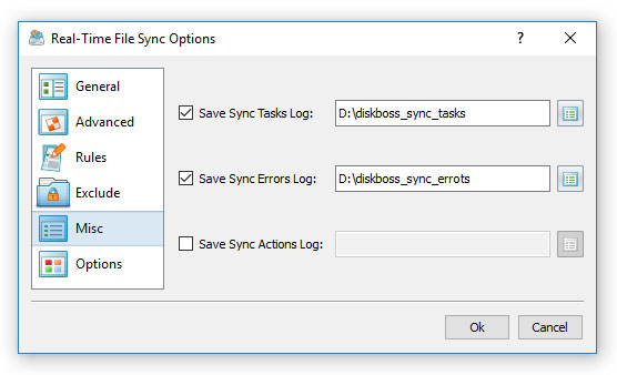 Real-Time File Synchronization Logs