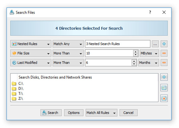 Search Files By Rules