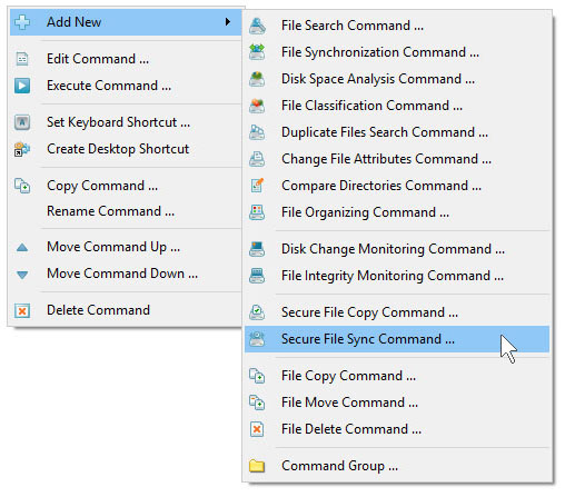 Add Secure File Synchronization Command